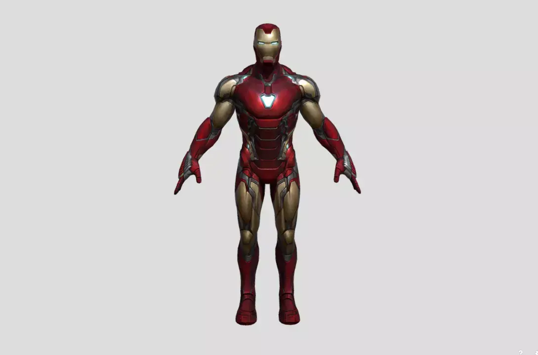 Ironman Mark 85 Avenger End Game Low-poly 3D model