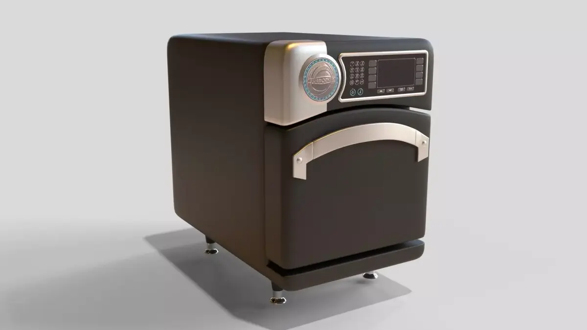 Industrial oven Free low-poly 3D model