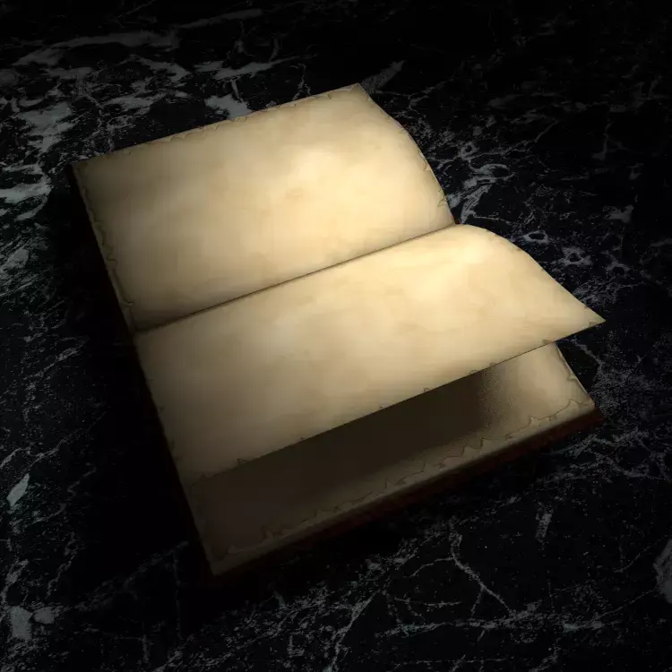 Animation Book Leather cover diary Free low-poly 3D model