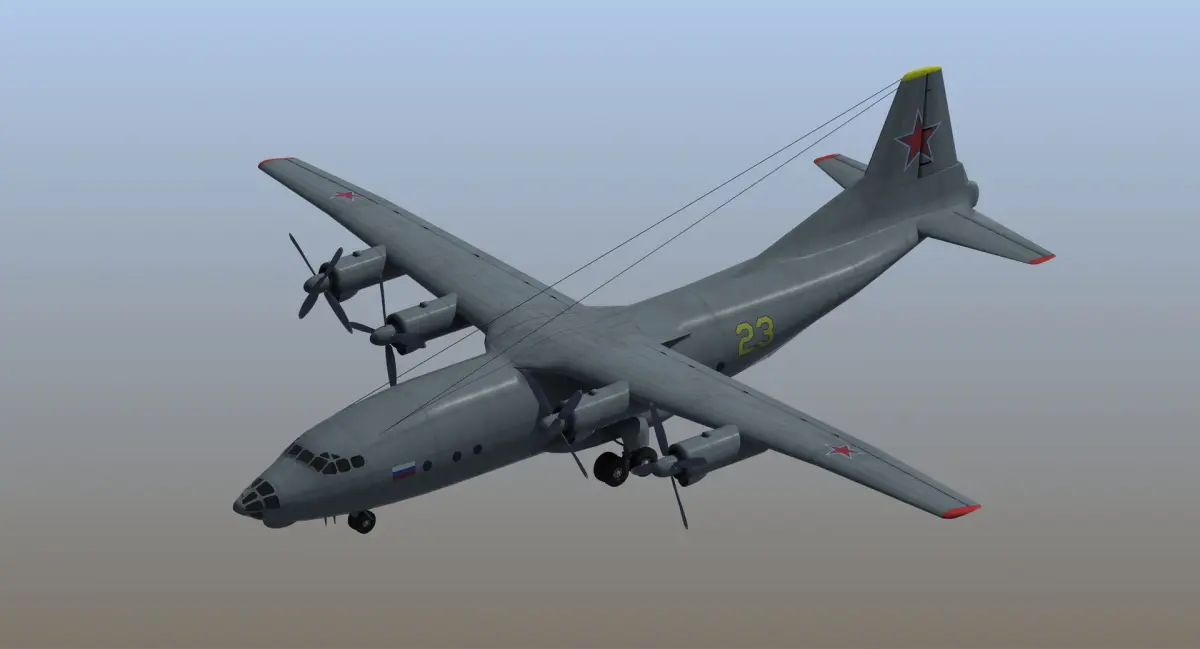 An-12 Cub Transport Aircraft 3D model