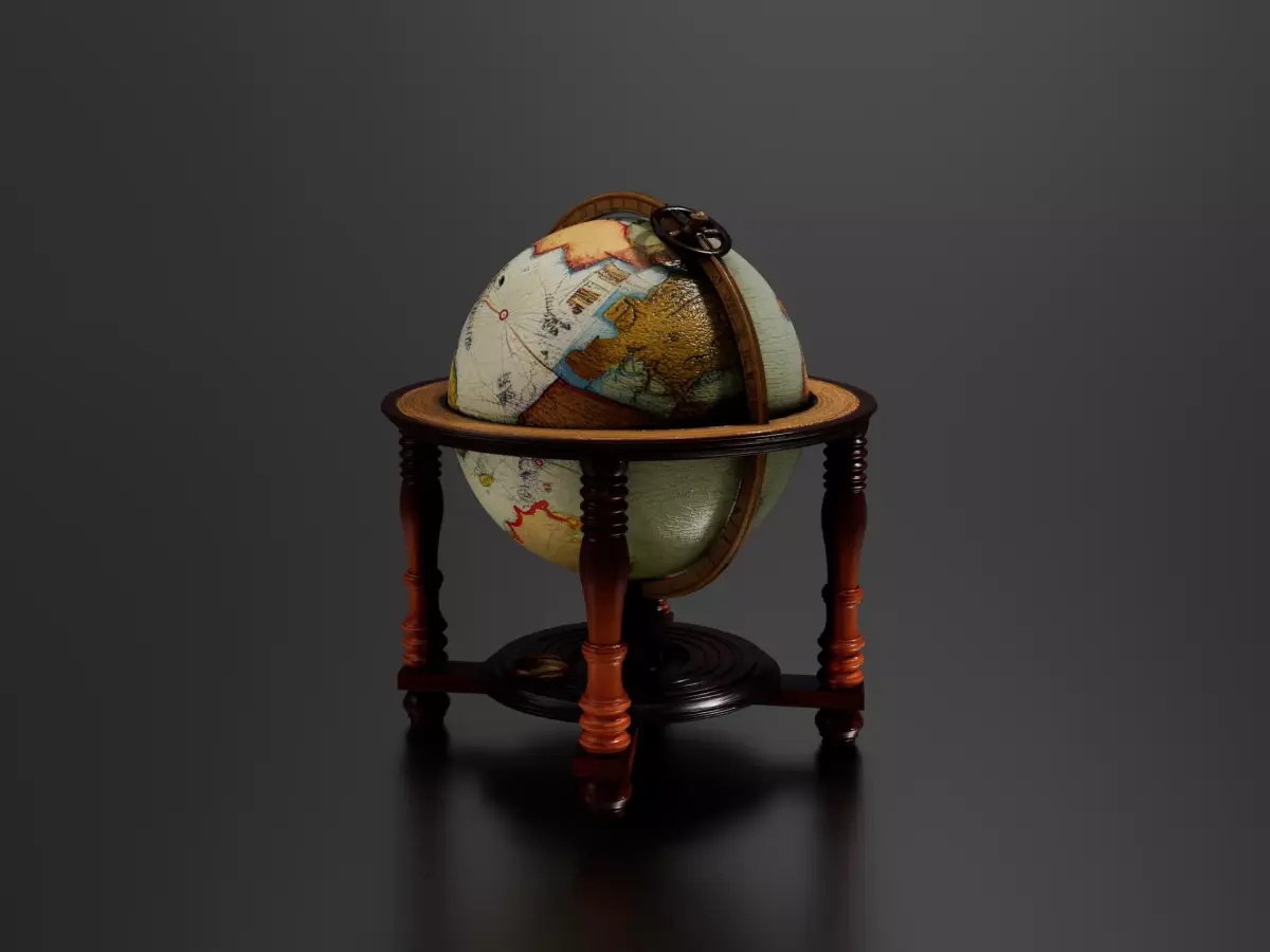 Antique Globe 4 3D print model