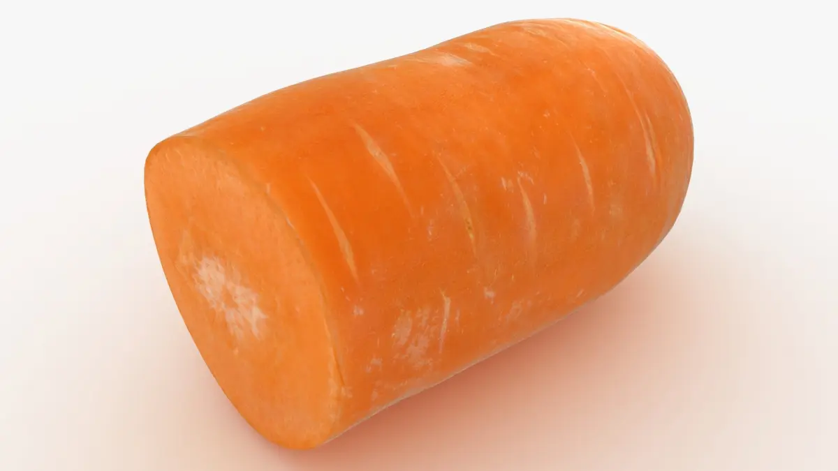 Half Carrot 3D model