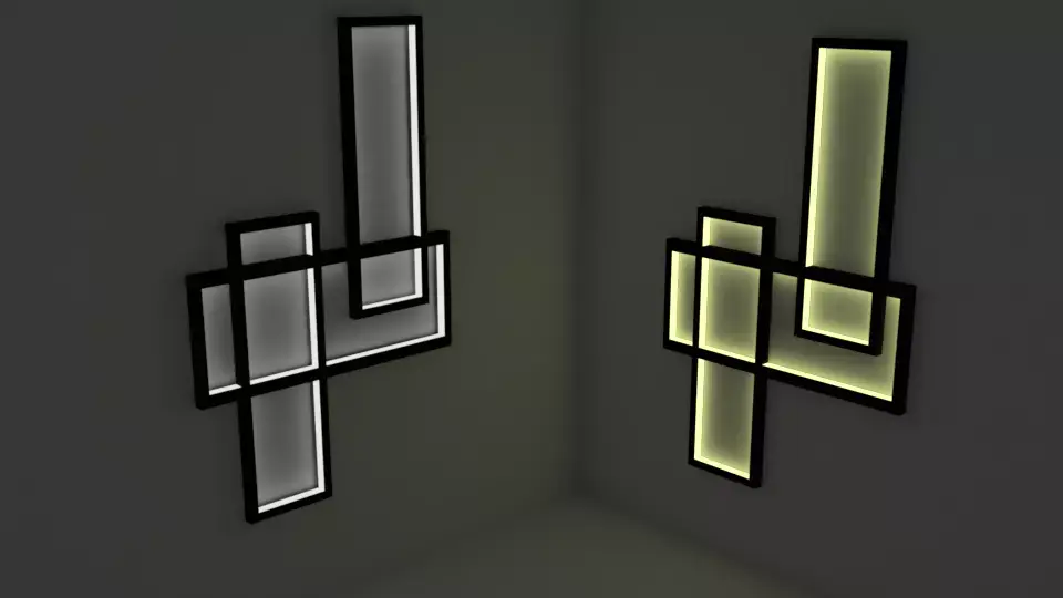 Wall Lamp Free 3D model 5