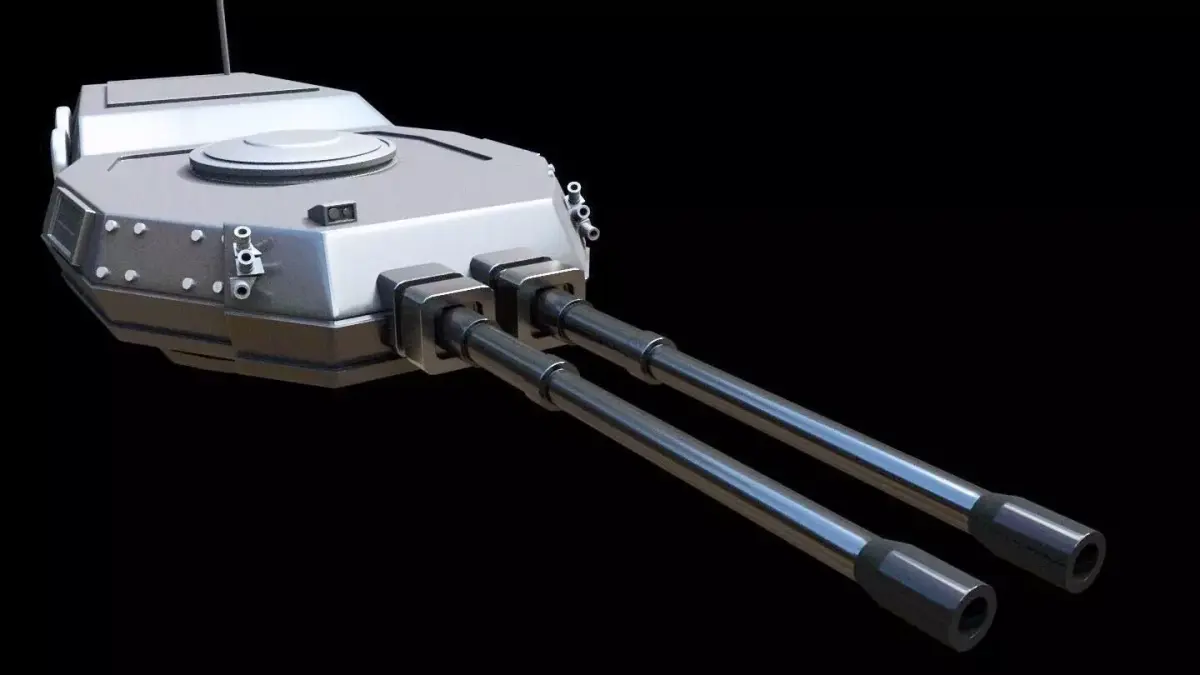 modern tank turret 3d model 3D model