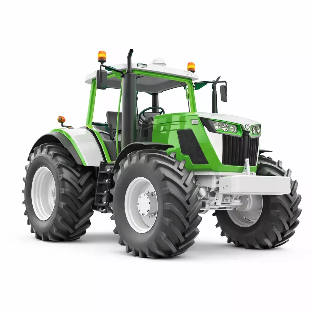 Generic Modern Farm Tractor Big Wheel Agricultural Vehicle 3D model