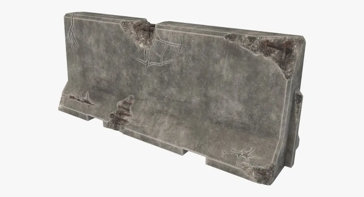 Concrete Barrier 3D model order