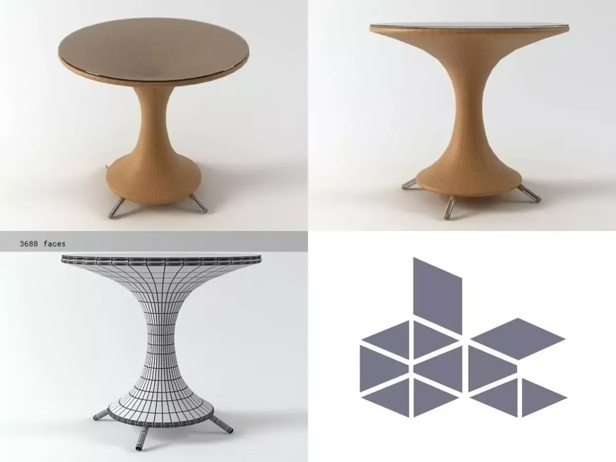 Nilo Small Table 3D model
