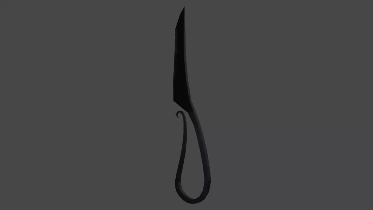 Knife 3d model Free low-poly 3D model