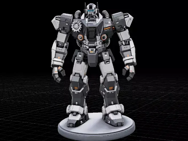 Sci-Fi Mech Robot 3D Printable Model  3D print model