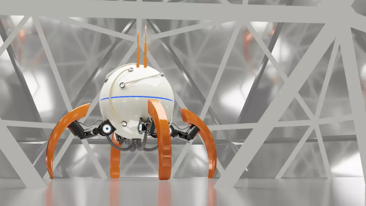Sci fi droid 3D model