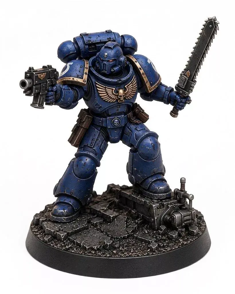 Assault Trooper Power Armor STL Sci Fi Miniature Figure 3D print model