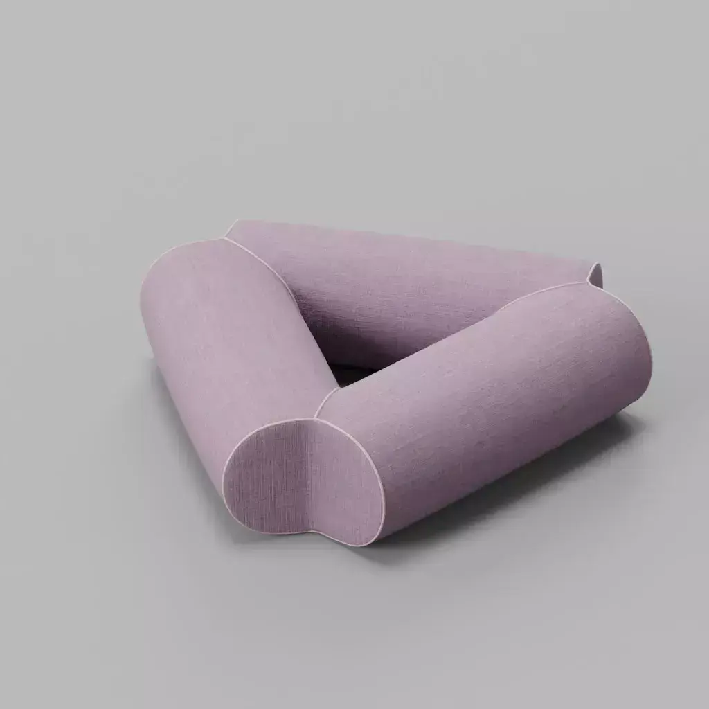 Bench Pod Triple Free 3D model