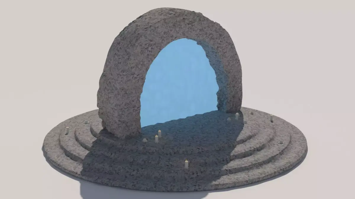 Dimensional Rock Portal 3D model