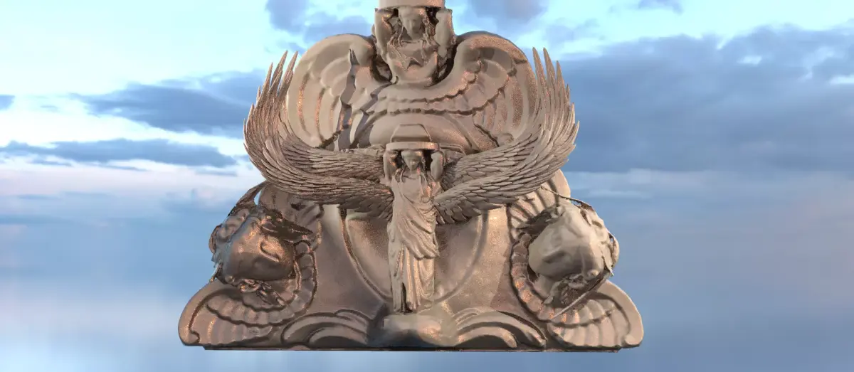 Angels renaissance wall mount 3D model