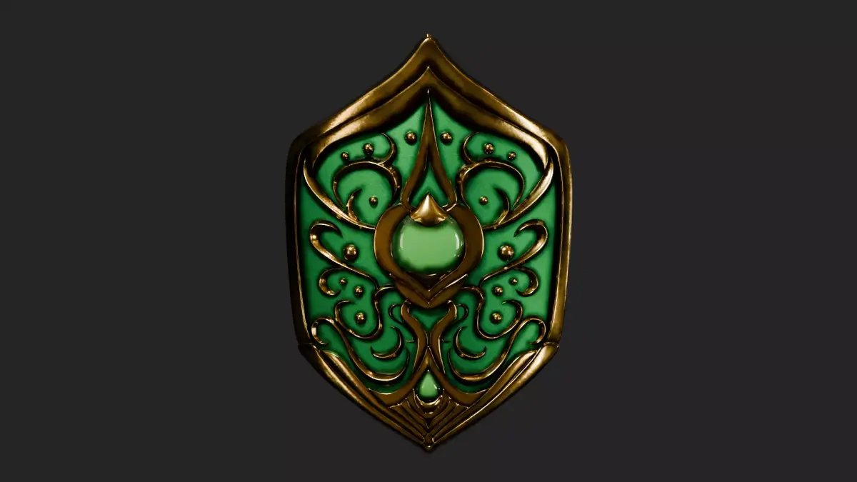 Fantasy Ornate Shield 3D model