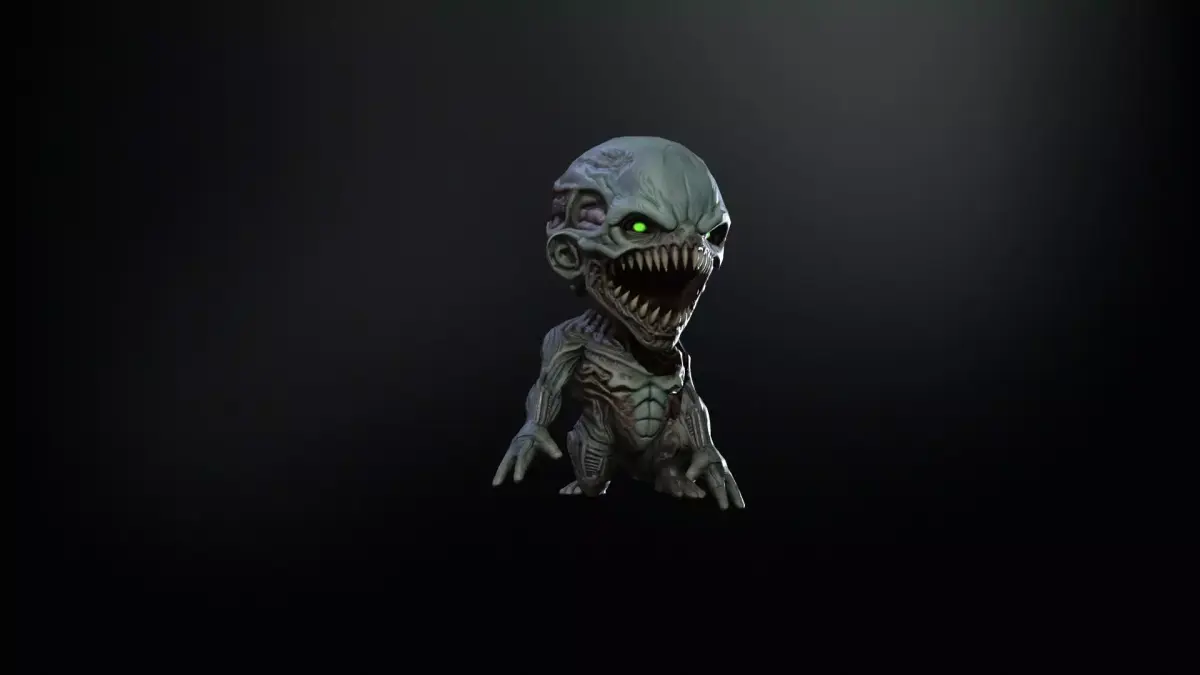 ChibiMonster5Pack2 Low-poly 3D model