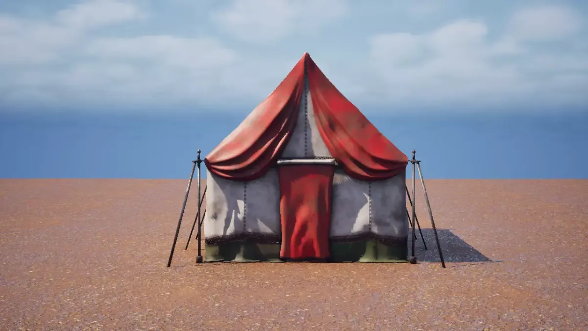 Medieval Tents Asset Pack - Game Ready Low-poly 3D model
