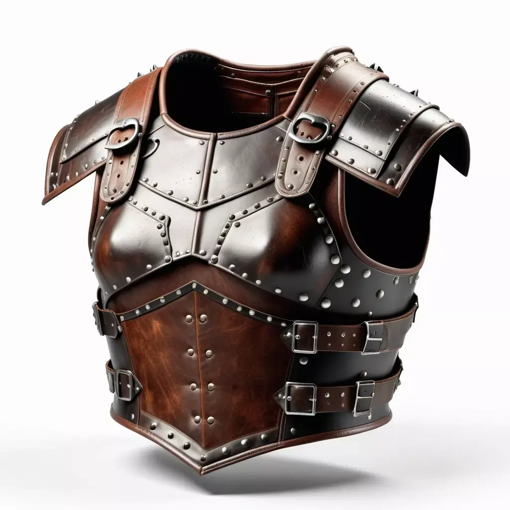 Worn Leather Armor Chest Piece 3D model