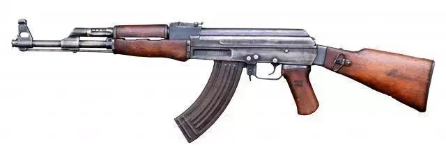 AK-47 ak - rifle Low-poly 3D model 5
