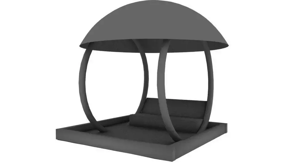 garden seat Low-poly 3D model