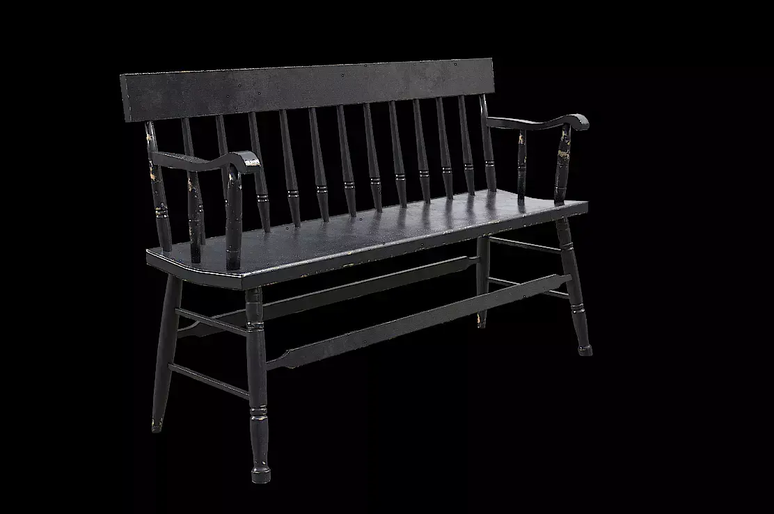 Bench8 victorian dining chair Low-poly 3D model