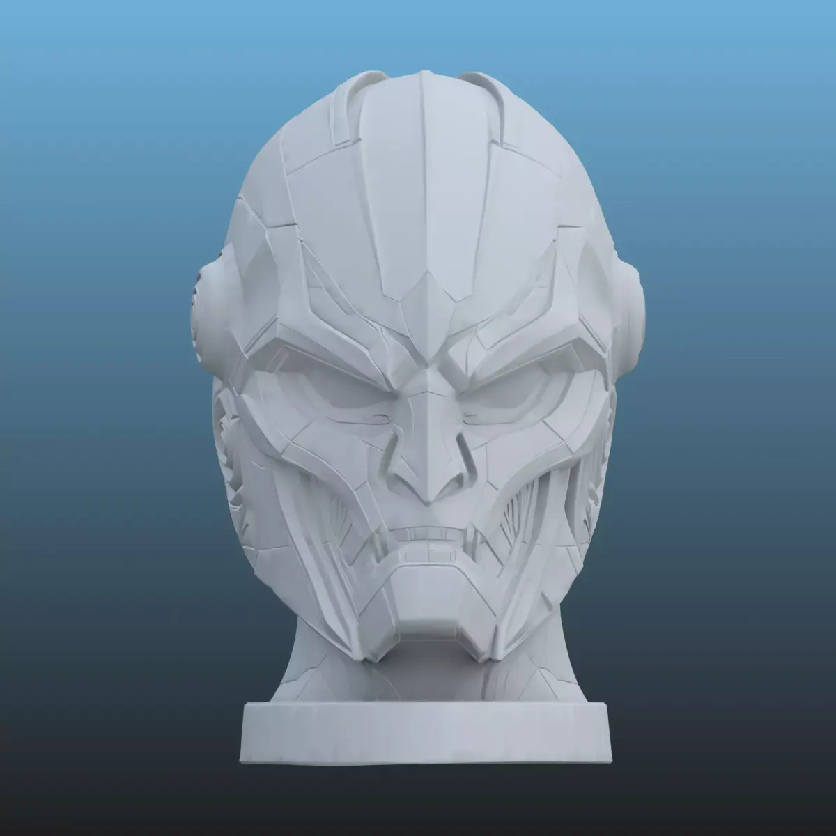 Sci-Fi Warrior Bust Sculpture PM-122 3D print model
