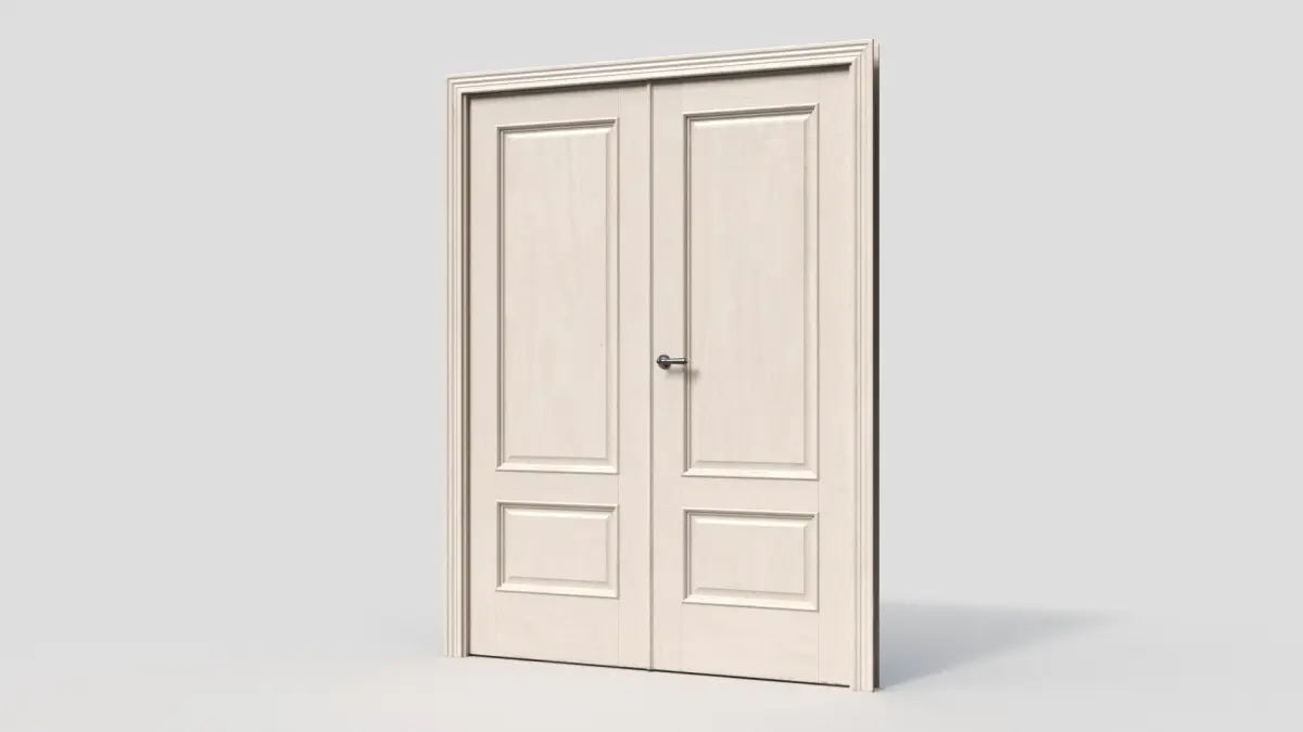 Birch Double Leaf Door 3D model