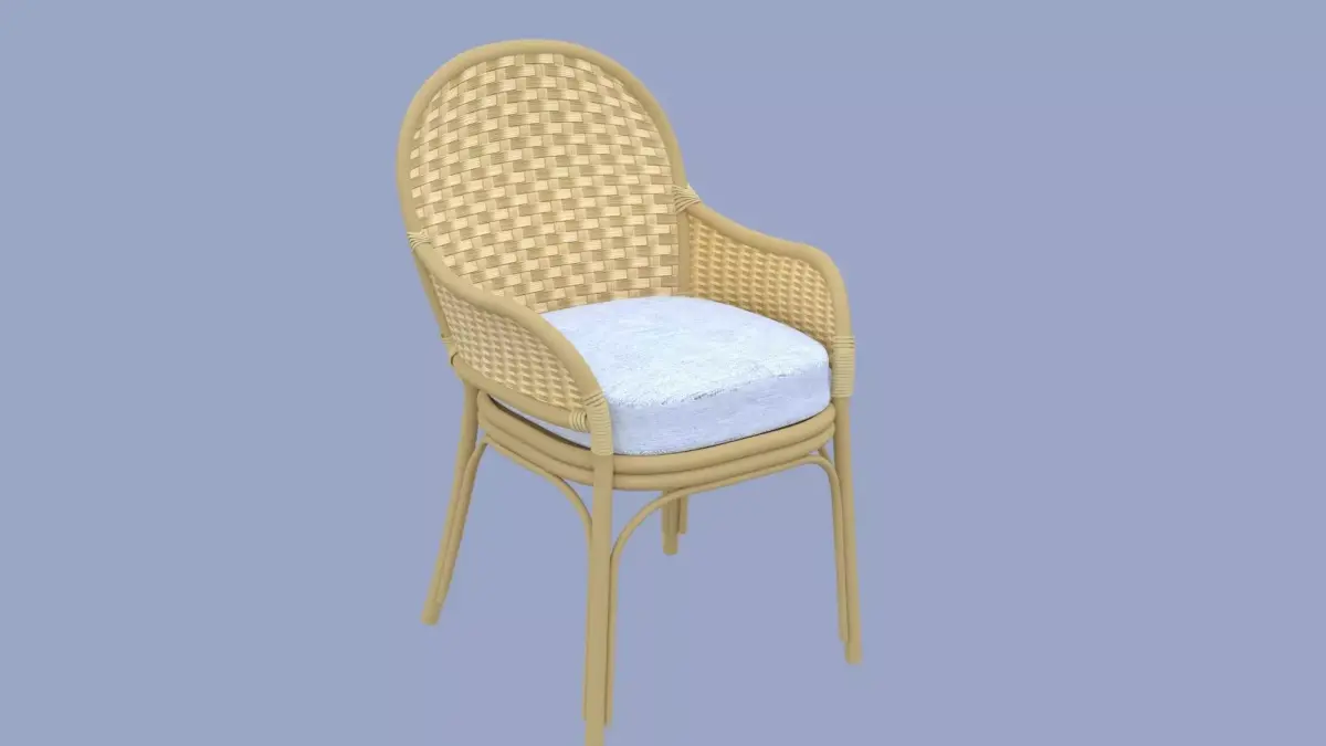 wicker chair 3D model buy