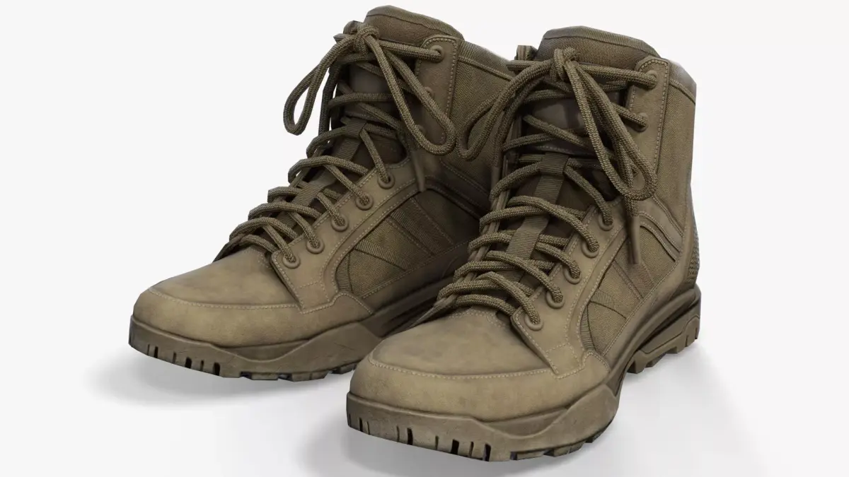 Tactical Boots  Low-poly 3D model