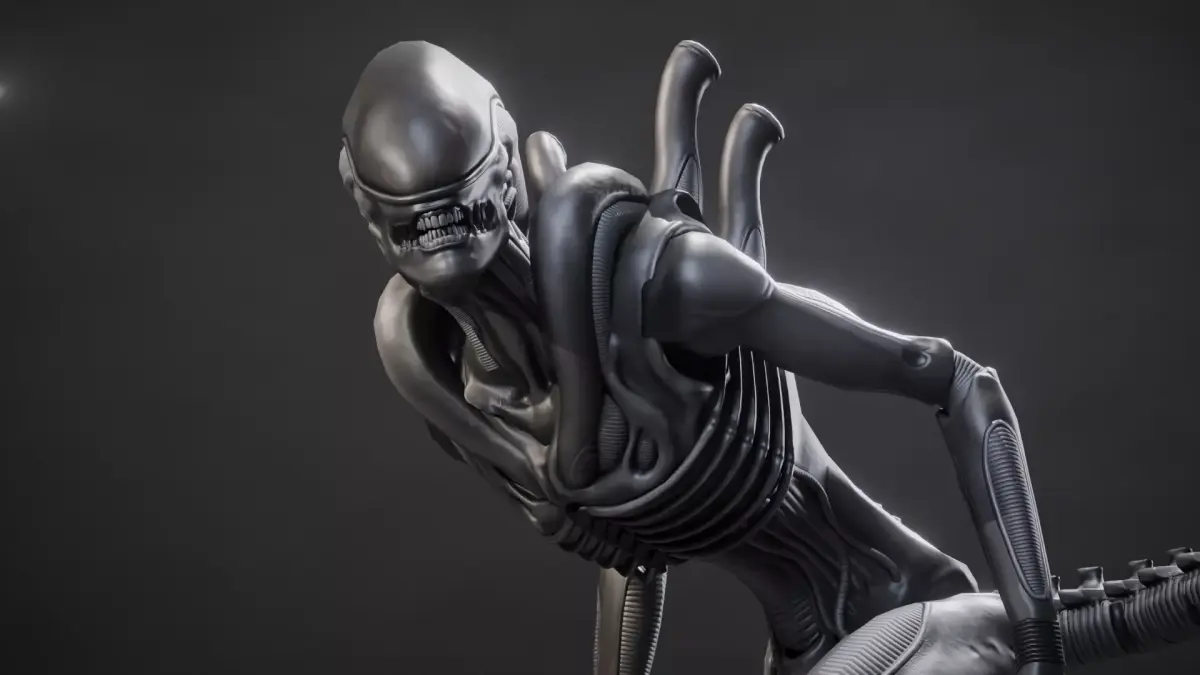 Xenomorph Drone V2 Low-poly 3D model
