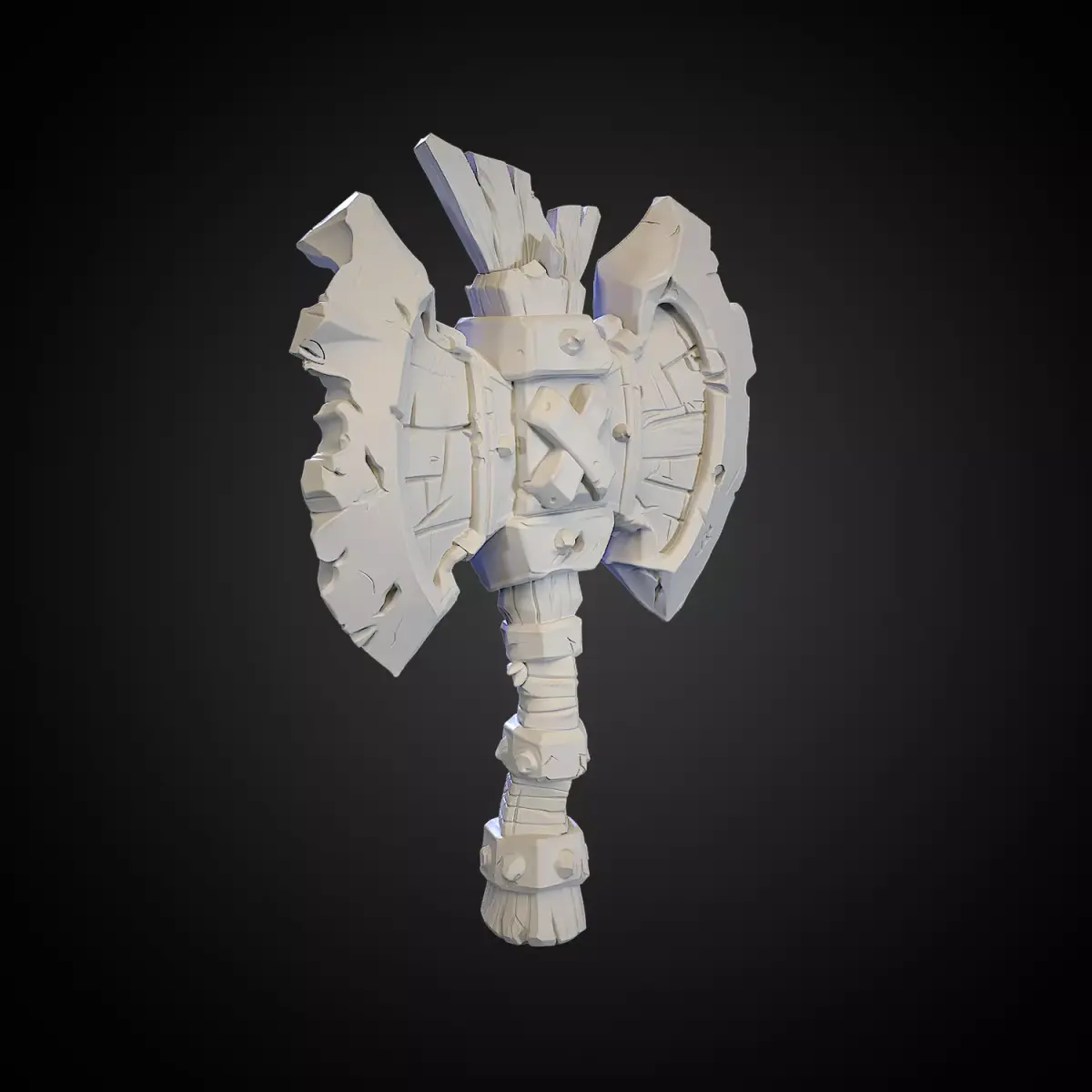 Stylized Axe 16 3D model
