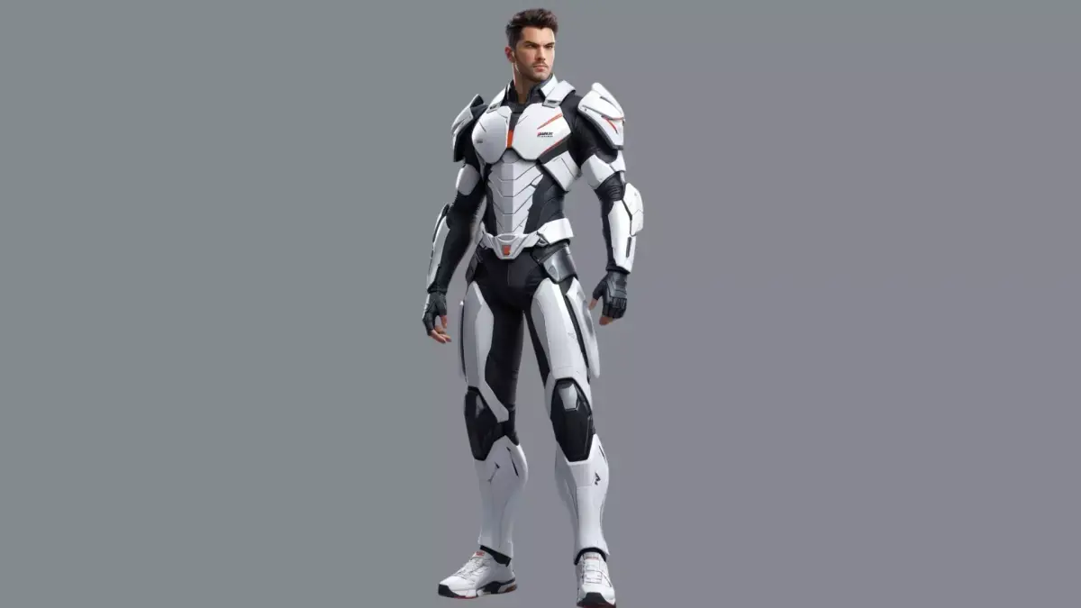 Futuristic Sci-Fi Soldier 3D Character Model 3D model