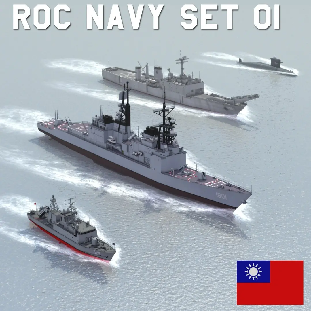 Taiwan Navy Set 01 3D model