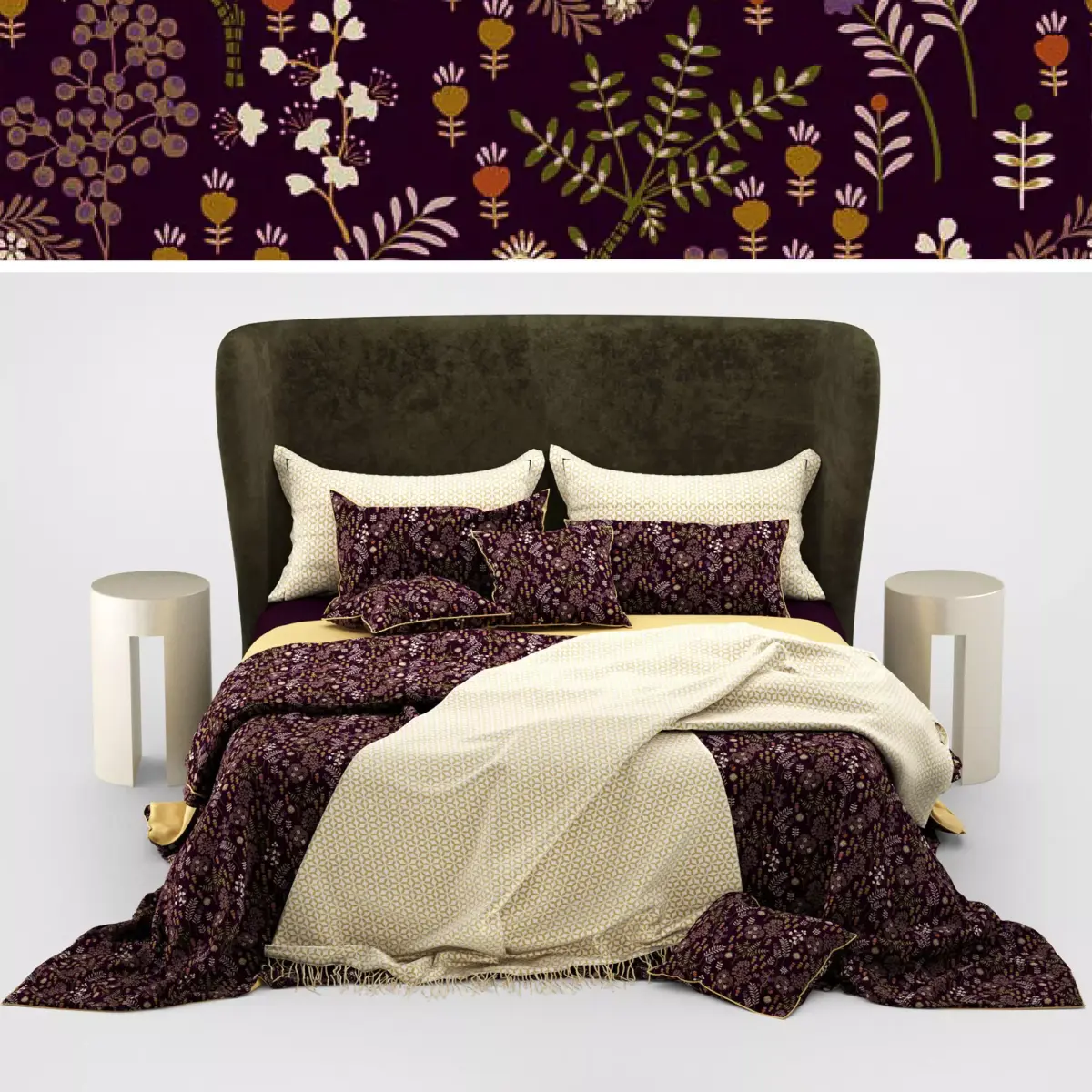Turpault Lauren meridiani classic bed Free 3D model