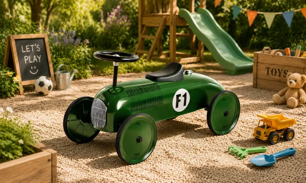 Vintage Racing Pedal Car Model 3D model