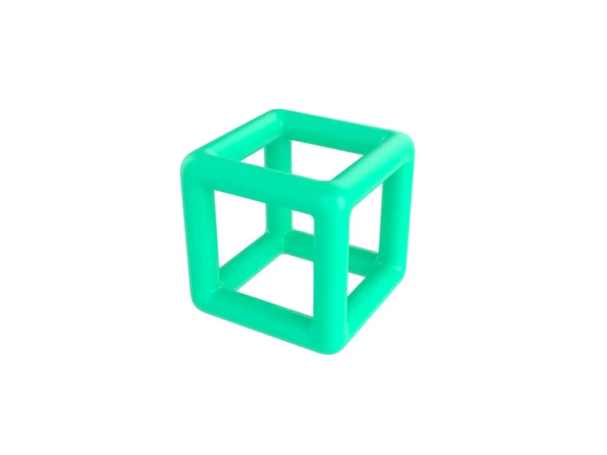 Symbol022 Wire Cube 3D model