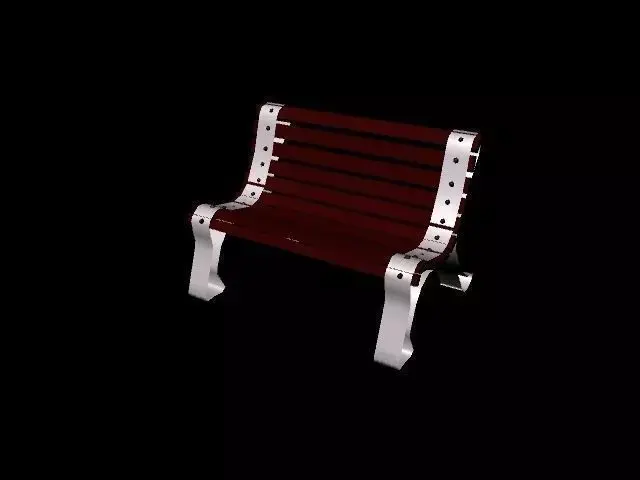 Garden Bench Free low-poly 3D model purchase