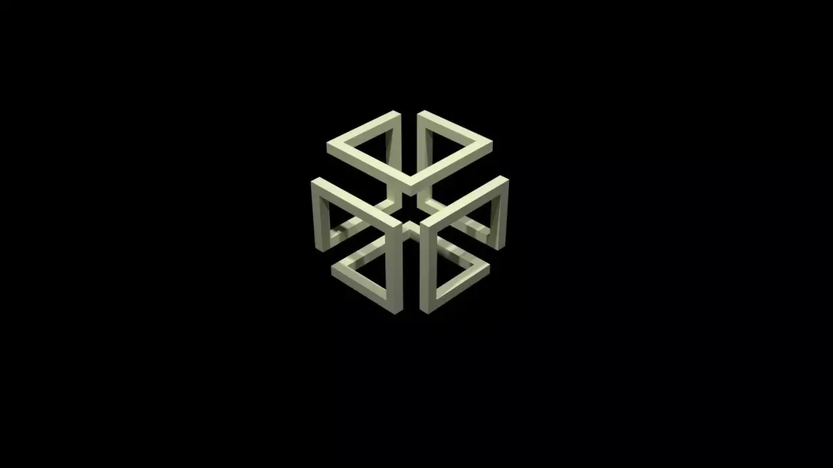 illusion cube table  Free 3D model