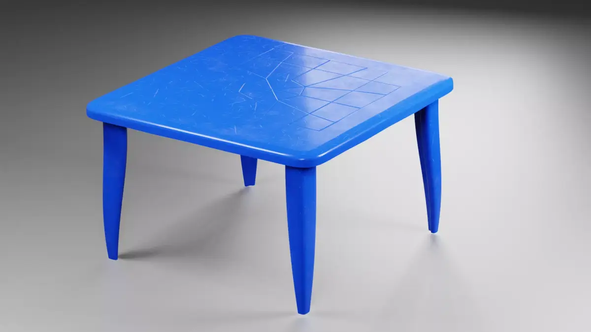 Plastic table 3D model purchase