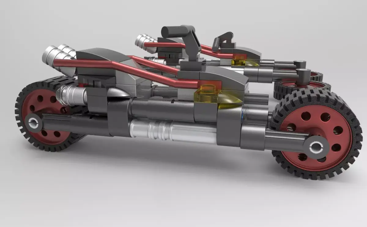 LEGO motorcycle 3d model 3D model