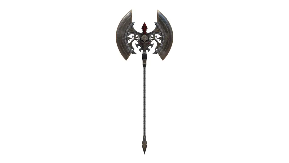 Skull Axe Low-poly 3D model