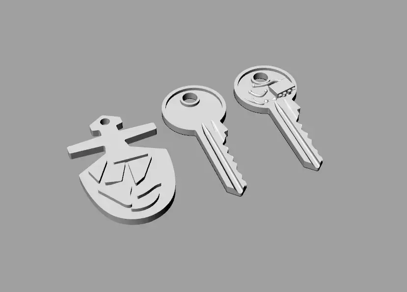 TARDIS Keys Replica Collection Miniatures 3D Model Pack purchase