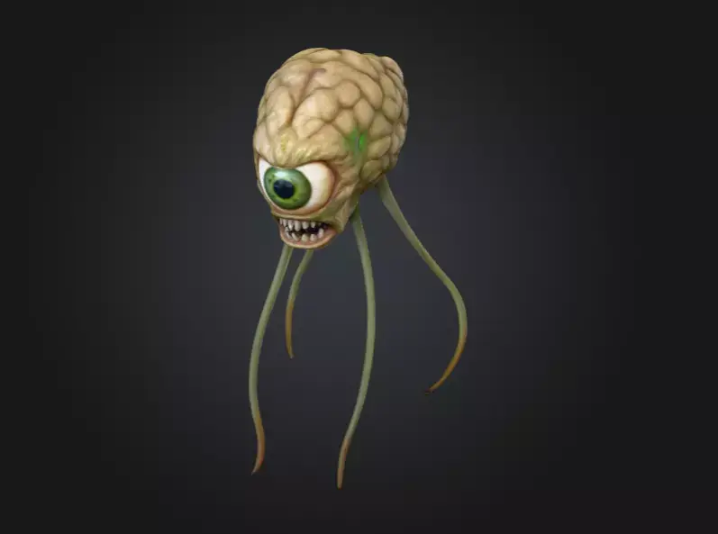 Cyclopean Stalker Low-poly 3D model