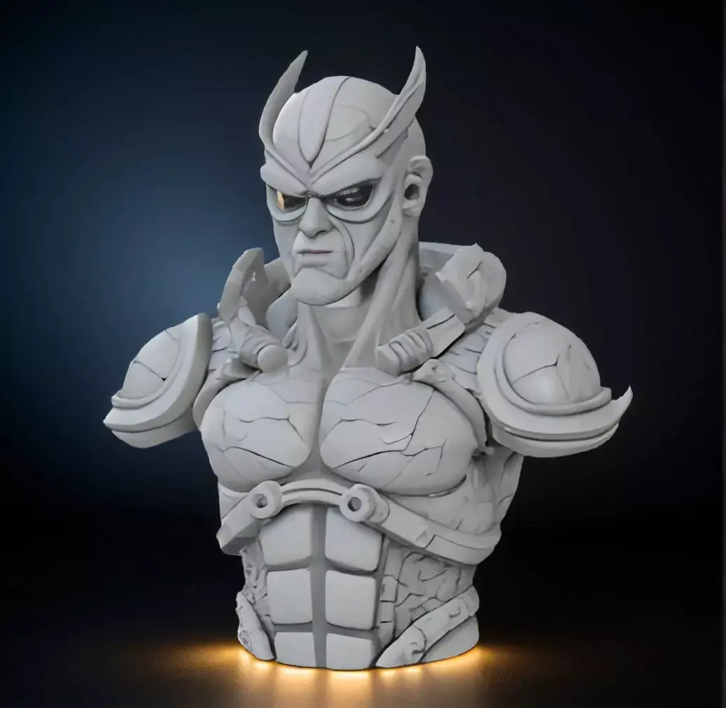 Guyver Head Bust 3D Model - STL Printable Sci-Fi Robot 3D print model order