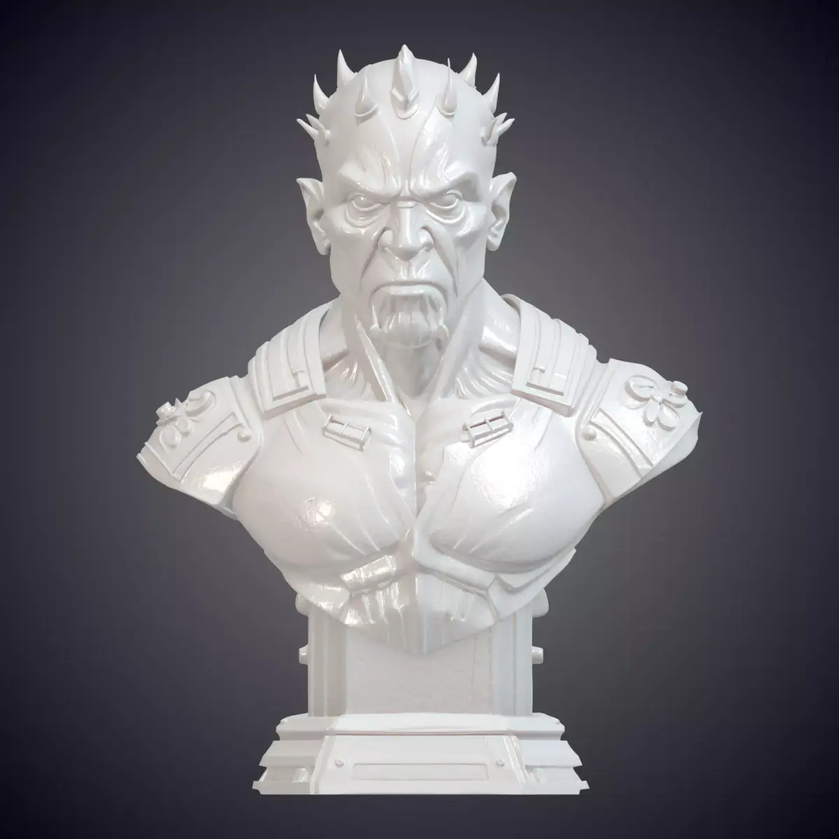 Zabrak Warrior Bust PM-753 3D print model