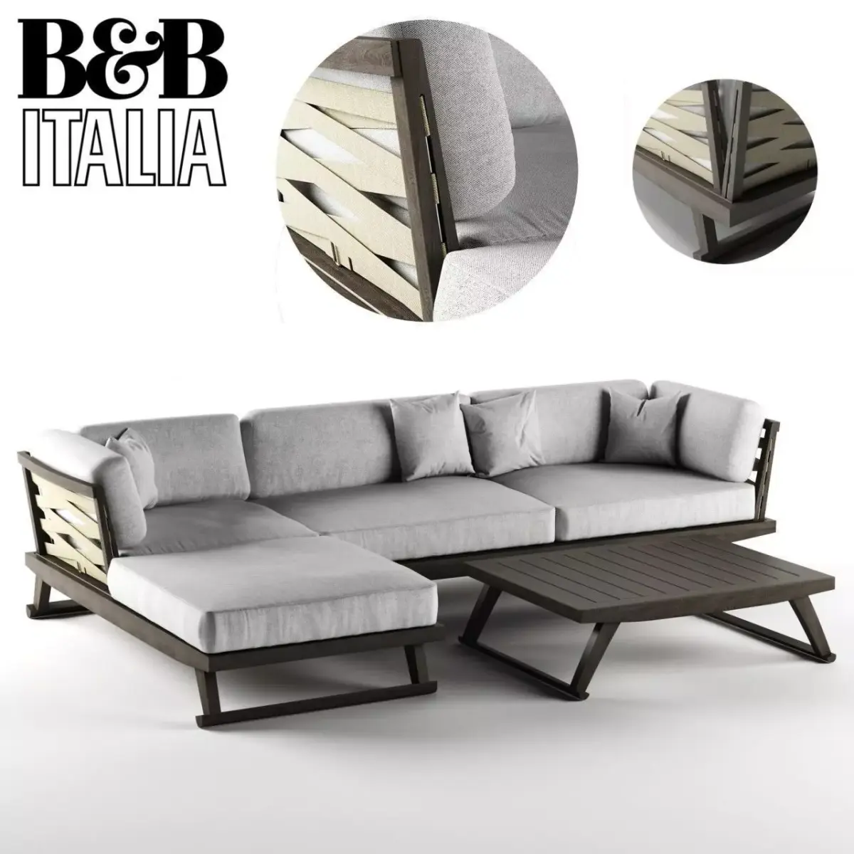beb gio corner sofa 3D model