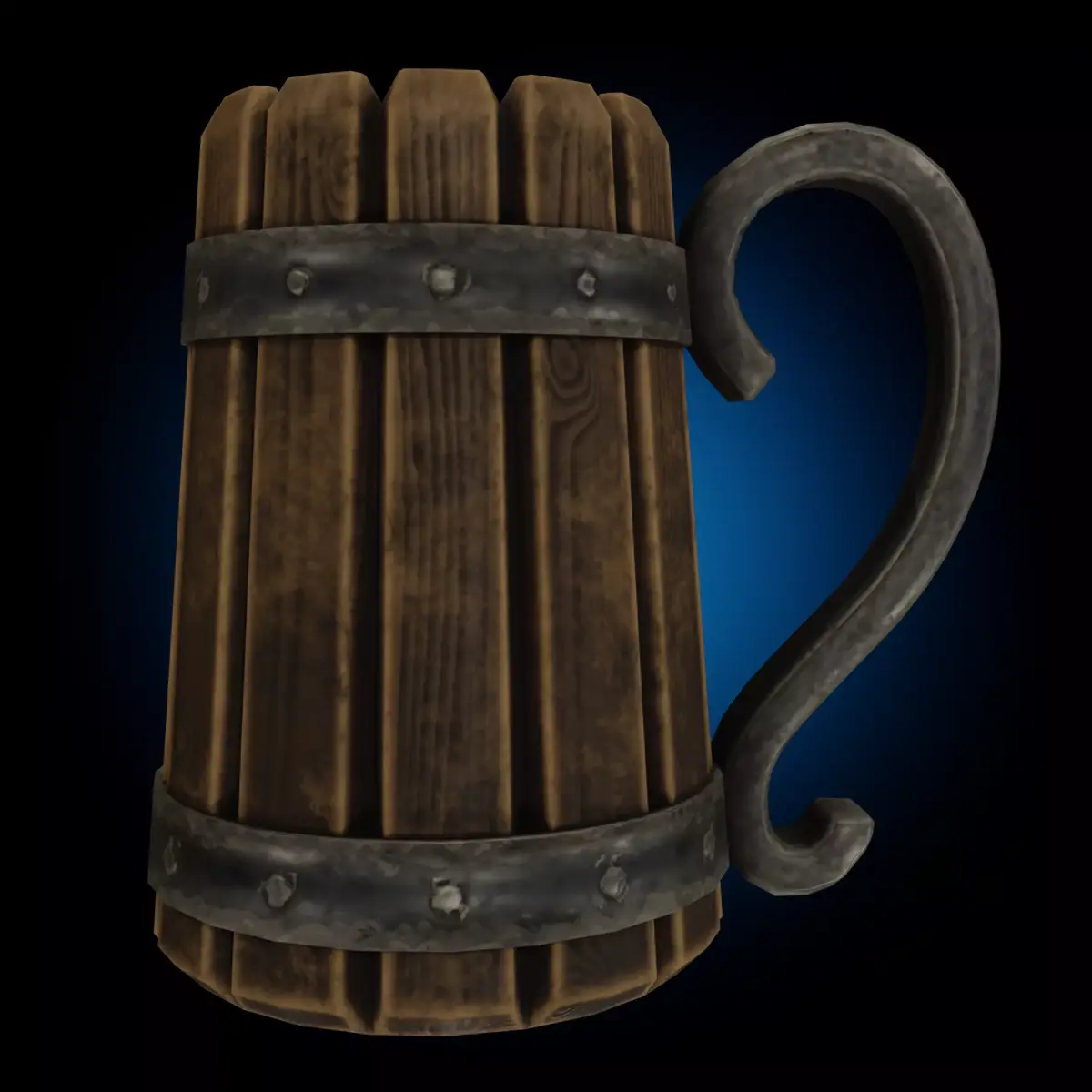 Mug Low-poly Game Asset PBR Game Ready Free low-poly 3D model