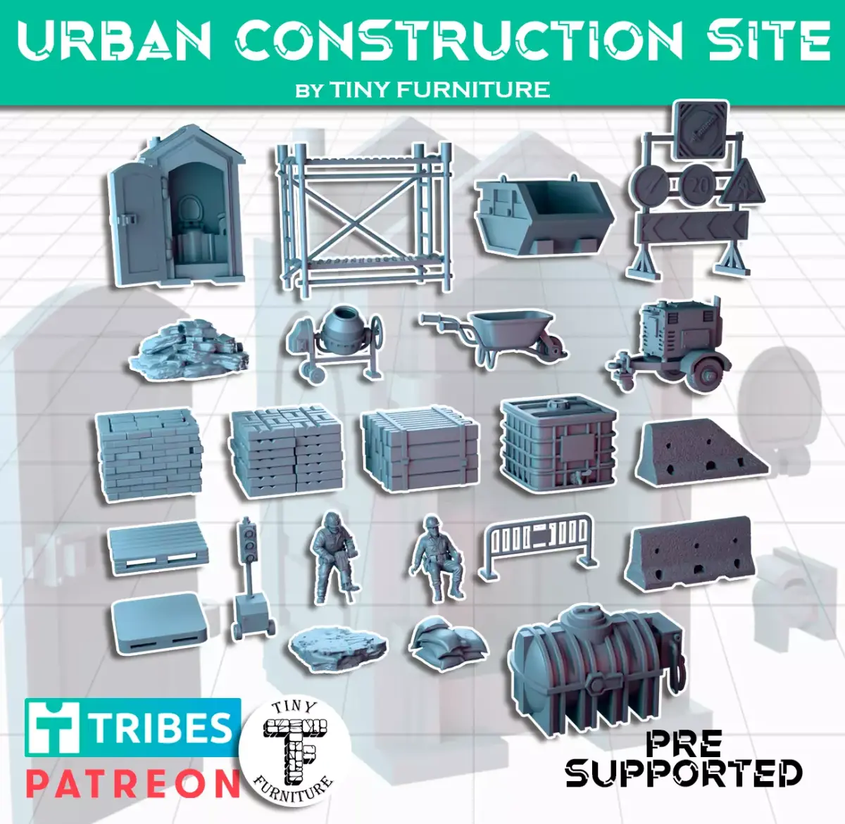 Urban Construction Site 3D print model
