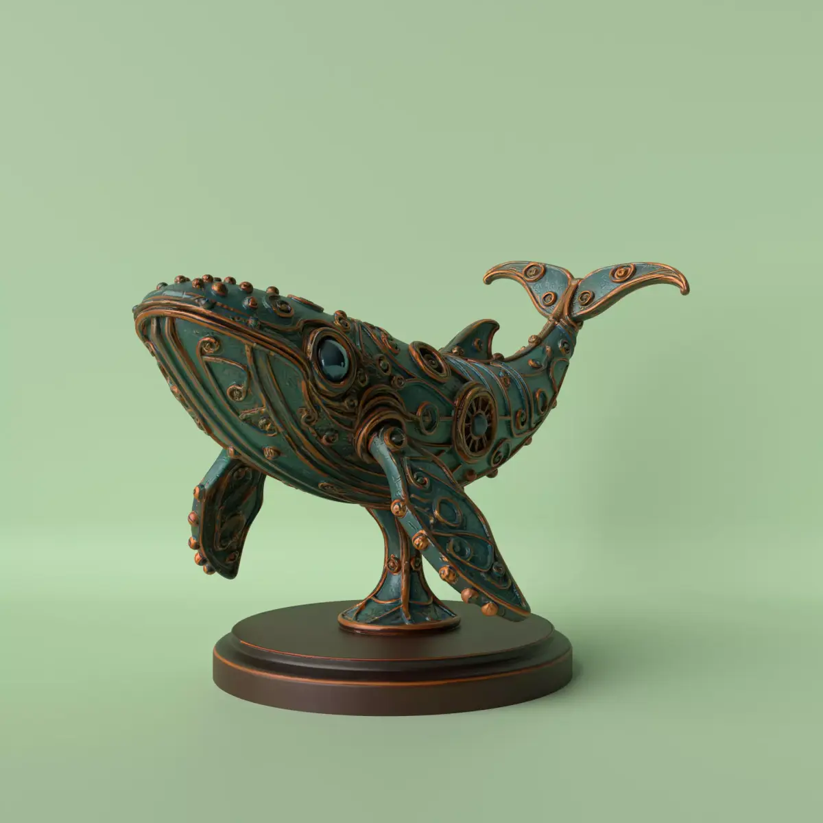 Steampunk Whale 3D print model
