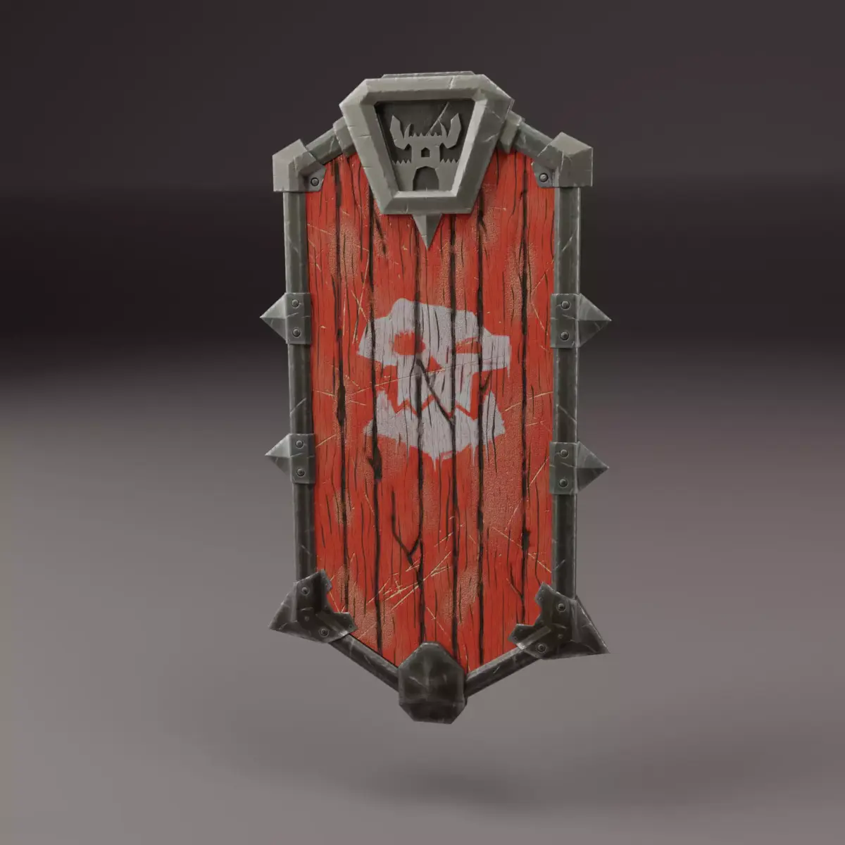 Orcs shield Low-poly 3D model